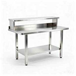 Restoran otel mutfak için çeşitli boyutlarda özelleştirilmiş paslanmaz çelik Worktable mutfak masa envanter - Product Image 4