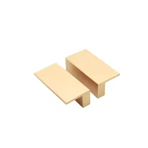 Square Brass Furniture Cabinet Handle And Knobs for Kitchen Hardware