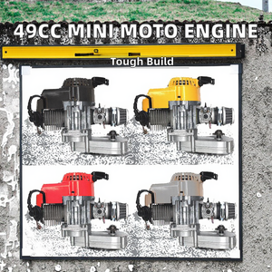 新品<span class=keywords><strong>49cc</strong></span> 2ストローク空冷1気筒エンジンCDIイグニッションエレクトリックキックスタートトランスミッションイエロー/レッド/シルバー/ブラックミニモト - Product Image 3