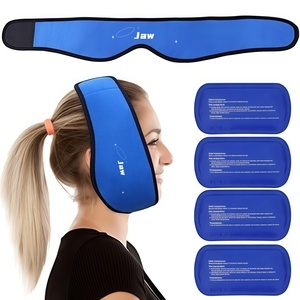 Compresa de hielo personalizada para mandíbula y cabeza, para cirugía oral, con 4 bolsas de gel frío/caliente para recuperación de extracción dental y TMJ - Product Image 2