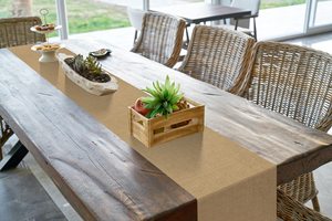 Vente en gros de chemins de <span class=keywords><strong>table</strong></span> en toile de <span class=keywords><strong>jute</strong></span> naturelle 12 x 72 pouces, chemins de <span class=keywords><strong>table</strong></span> et sets de <span class=keywords><strong>table</strong></span> rustiques en <span class=keywords><strong>jute</strong></span> pour décorations de <span class=keywords><strong>table</strong></span> de <span class=keywords><strong>mariage</strong></span> - Product Image 6
