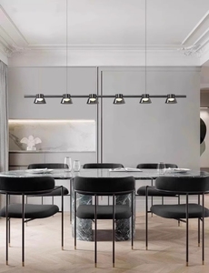 Table à manger ronde en verre minimaliste italienne moderne avec installation facile au plafond forme carrée pour salon ou bar - Product Image 4