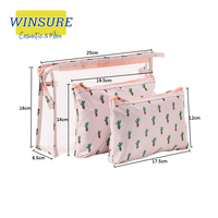 Sac cosmétique en PVC transparent écologique pour maquillage et soins de la peau avec fermeture éclair, cadeau promotionnel, impression de logo, 1000 pièces