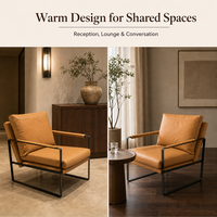 Fauteuil de bureau inclinable contemporain en cuir PU pour la maison, le salon et l'hôtel