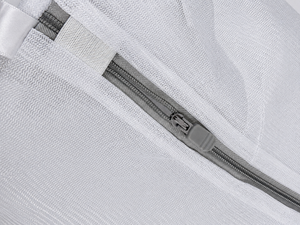 Bolsa de lavandería grande con cremallera de malla de 80x90cm, bolsillo de almacenamiento portátil para ropa y mantas - Product Image 3