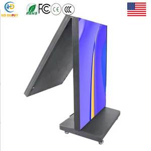 Écran publicitaire LED pliable P1.25, affichage numérique portable sur pied pour le marketing en magasin et mur vidéo commercial - Product Image 1
