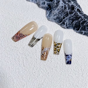 4*100Cm Nail Leopard Snake Amber <span class=keywords><strong>Animal</strong></span> <span class=keywords><strong>Print</strong></span> Foil Transfer Paper Otoño/Invierno Collection Box Nail Art Sticker Foil Set - Product Image 2