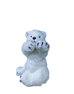 Ours polaire réaliste, jouet électrique <span class=keywords><strong>de</strong></span> haute simulation, cadeau <span class=keywords><strong>de</strong></span> Noël, motif réaliste, animal debout, carnaval - Product Image 3