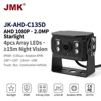 Caméra de recul pour camion JMK IP69K Starlight OEM AHD 1080P avec LED IR CUT 100 120 degrés, filaire, pour vision latérale et angles morts