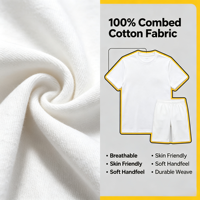 Ensemble deux pièces pour homme en coton 100% - T-shirt court décontracté tendance avec imprimé lettres et short - Taille plus - Mode été