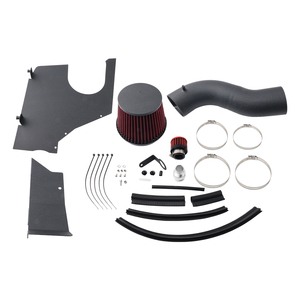 Système d'admission d'air froid haute performance pour Audi A6 A6 Quattro A7 3.0T suralimentée 2012-2018, tuyau en aluminium AIM098-BK-RD - Product Image 1