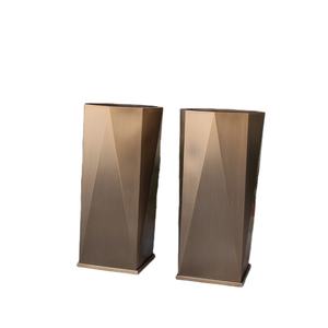 Pot bunga logam segi delapan gaya unik, penanam besar untuk tanaman luar ruangan - Product Image 2