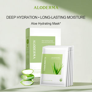 Mascarilla Facial Hidratante Vegana Aloderma con Aloe <span class=keywords><strong>Vera</strong></span> Orgánico y Ácido Hialurónico para Piel Mixta/Seca/Grasa 25g*5 - Product Image 1