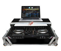 Perlindungan yang bagus untuk pioneer DJ casing pilot aluminium dengan pegangan dan roda