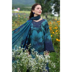 Ensemble de costumes Shalwar Kameez traditionnels indiens et pakistanais de qualité supérieure pour femmes, coupe régulière, longueur au sol, pour fêtes et mariages - Product Image 2