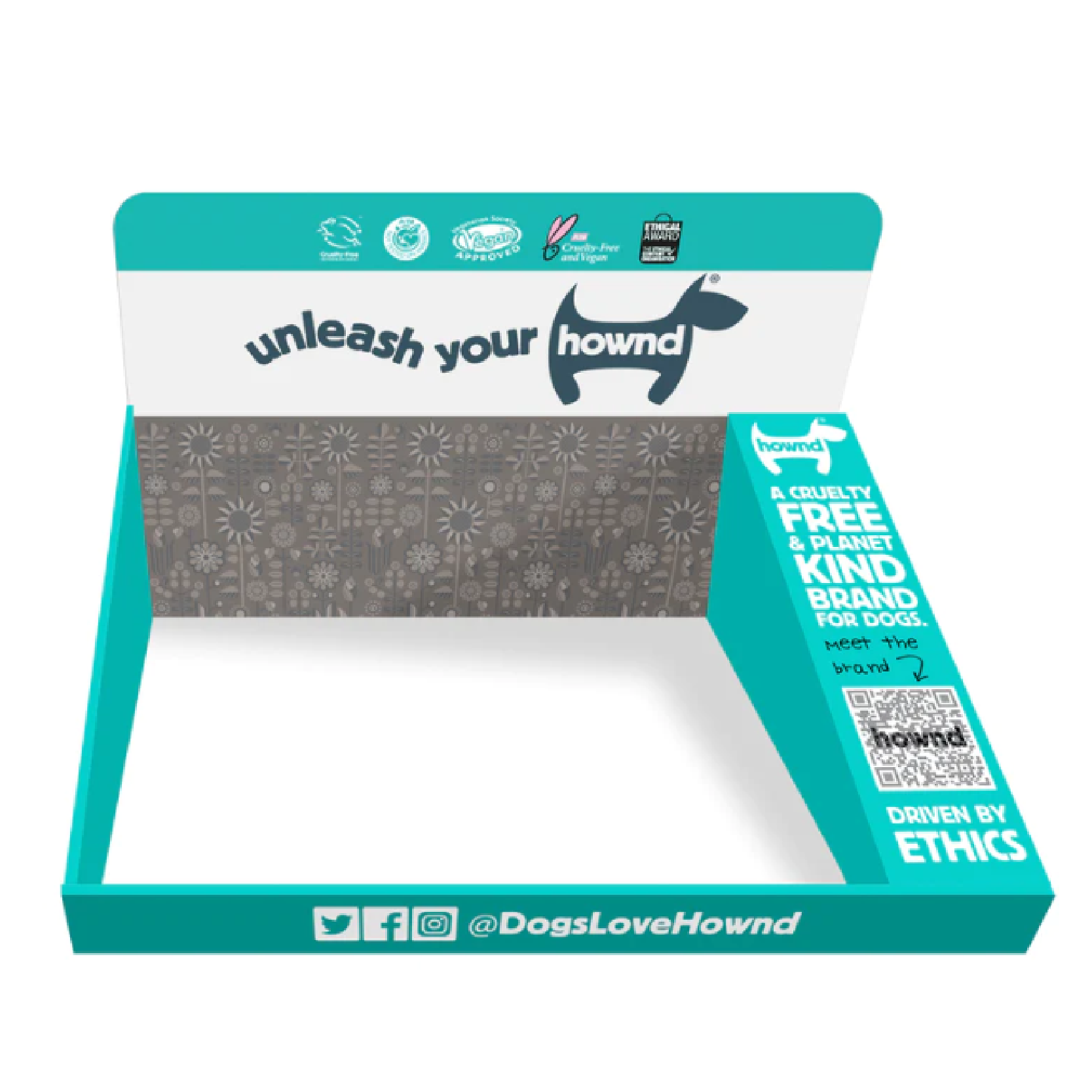 Customizable Pet Brand Dedicated Tabletop Pet Medicine Cardboard Display Rack Pet Supplies Display — view 3
