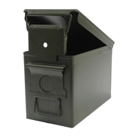 Boîte à munitions en métal imperméable de couleur vert armée pour balles de 9 mm, 30+ munitions, boîte à munitions en acier pour munitions Nerf, cadeaux de Noël pour hommes