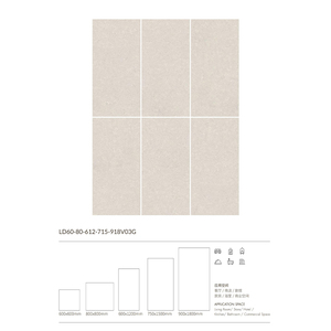Carreaux de porcelaine en pierre calcaire antidérapants et antibactériens modernes pour l'<span class=keywords><strong>extérieur</strong></span> de villas, hôtels, entrepôts, supermarchés, appartements et centres commerciaux - Product Image 5