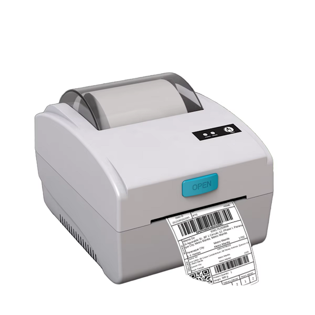 High-Speed 80mm Thermal Desktop Barcode Label Printer with USB Interface 203DPI Resolution for POS Systems-Sticker Printer