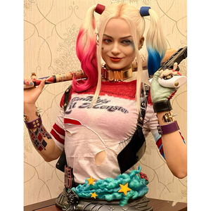Nouvelle collection : Statue buste de Harley Quinn et du Joker de Suicide <span class=keywords><strong>Squad</strong></span>, design anime, pour collectionneurs - Product Image 4