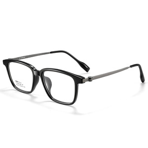 Monturas de Gafas Cuadradas Max010, Montura Negra Extra Ancha, Gafas Ópticas para Hombre con Puente Mediano, Lentes de PC, Origen Danyang - Product Image 3