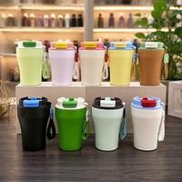 Nouvelle Tasse à Café Isotherme Personnalisée 2026 Emerit de 12 oz avec Double Couvercle, en Acier Inoxydable 304, Idéale pour les Voyages et comme Cadeau
