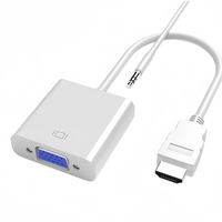 Cable Adaptador de Audio y Video HD-MI a VGA de Fábrica, Convertidor HDTV Plug&Play para Consola de Juegos PS4, Computadora, Monitor de TV, Proyector