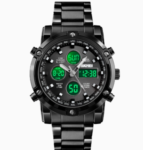 Montre Fenyi multifonctionnelle étanche à double affichage, bracelet en acier, haute qualité, tendance, pour homme - Vente en gros - Product Image 1
