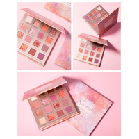 Palette de fards à paupières en poudre nacrée mate imperméable à 16 couleurs, brillante et scintillante, personnalisation OEM/ODM