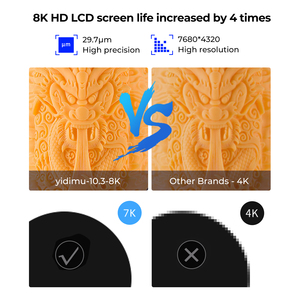 Desktop High Precision 10.3Inch 8K 3D Printer Digital Equipment LCD Resin 3D Machine Professional 3D Printer for Toy Model