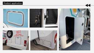 <span class=keywords><strong>Porte</strong></span> en alliage d'aluminium blanc avec fonctions de verrouillage et de ventilation pour camping-car, véhicule tout-terrain, rangement de bagages, comprend un butée de <span class=keywords><strong>porte</strong></span> - Product Image 4
