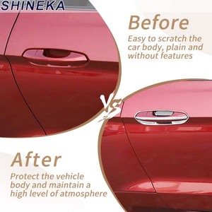 Gran oferta de accesorios exteriores para coche, el más nuevo juego de anillos embellecedores de manija de puerta ABS para <span class=keywords><strong>Ford</strong></span> <span class=keywords><strong>Mustang</strong></span> <span class=keywords><strong>2015</strong></span> + - Product Image 4