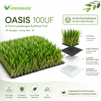 Gazon synthétique Verdigrass Oasis 100UF Premium 50mm pour aménagements paysagers, faible entretien, extérieurs de maisons modernes, aspect réaliste