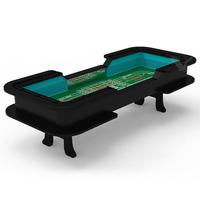 Table de jeu de dés de casino de qualité supérieure en bois massif YH de 10 pieds, table de jeu de craps de luxe, table de jeu de dés personnalisée, table de jeu de hasard avec pieds en H à vendre
