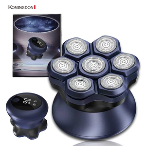 Komindon 7D tête magnétique <span class=keywords><strong>rasoir</strong></span> chauve hommes USB toiletteur étanche visage <span class=keywords><strong>rasoir</strong></span> rotatif barbe Rechargeable <span class=keywords><strong>rasoir</strong></span> électrique pour hommes - Product Image 1
