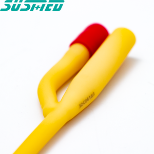 Tabung kateter <span class=keywords><strong>Foley</strong></span> lateks berlapis silikon 2 arah kualitas tinggi - Product Image 1