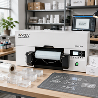 ILOVEUV Desktop Mini DTF A3 Printer Transfer UV Mesin Cetak UV Dtf A3 untuk Mencetak Stiker Warna Putih