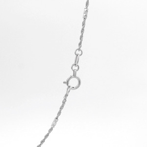 Chic Textured Pineapple Shape White Pt950 Fine <b>Rope</b> <b>Chain</b> Necklace For Ladies Casual Stackable Platinum Jewelry - Product Image 3