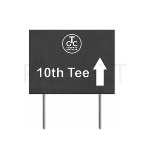PARSETT Résistant Aux Intempéries Tee Numéro Signe Golf Course Yardage Marker Tee Box Marker avec Spike - Product Image 2