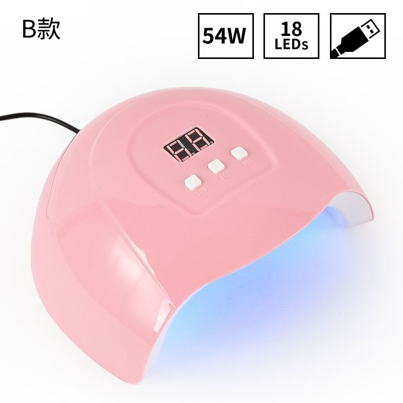 Lampe à ongles rose 54w-modèle x4