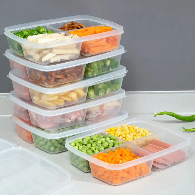 Fach Fleischschnitzel 4-Raster Fleischschnitzel separat verpackter Koffer Kühlschrank Lebensmittel Küchenzubehör minimalistisch