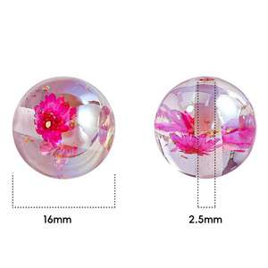 Fleurs colorées résine perles en vrac pour bricolage à la main téléphone portable chaîne pendentif collier Bracelet matériel fabrication de bijoux - Product Image 5