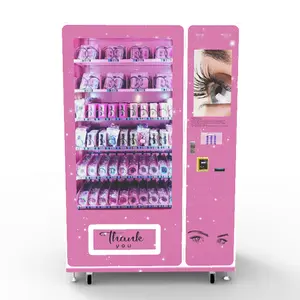 Máquina popular do fornecedor Tela táctil Pestana Do Cabelo Cosméticos Máquina Vending Beauty Lash Vending Machine