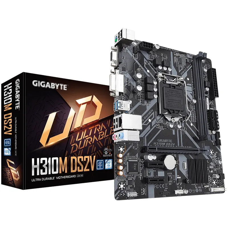 Professional High Speed used Lga 1151 Socket Ddr4*2 H310 Motherboard With Dual Slot In Stock Hot Sale