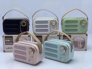 China mejor grande DW13 Retro <span class=keywords><strong>Radio</strong></span> Sonido envolvente estéreo inalámbrico altavoces portátiles Mini reproductor de música creativo altavoz con caja - Product Image 6