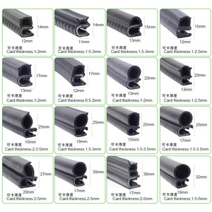 רכב מותאם אישית גומי דלת חותם רצועה epdm pvc משאית זכוכית עובש עם 3m קצה לקצץ פלדה טכנולוגית שחול - Product Image 2