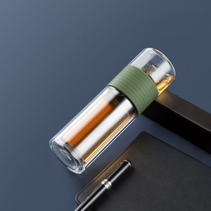 <span class=keywords><strong>Tasse</strong></span> à <span class=keywords><strong>thé</strong></span> en verre à double paroi SAMADOYO, résistante à la chaleur, portable, 238 ml, sans BPA, avec <span class=keywords><strong>filtre</strong></span> en acier inoxydable - Product Image 5