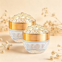 Nouveaux pots en verre transparent ronds de 50g pour crème visage, personnalisables, vente en gros