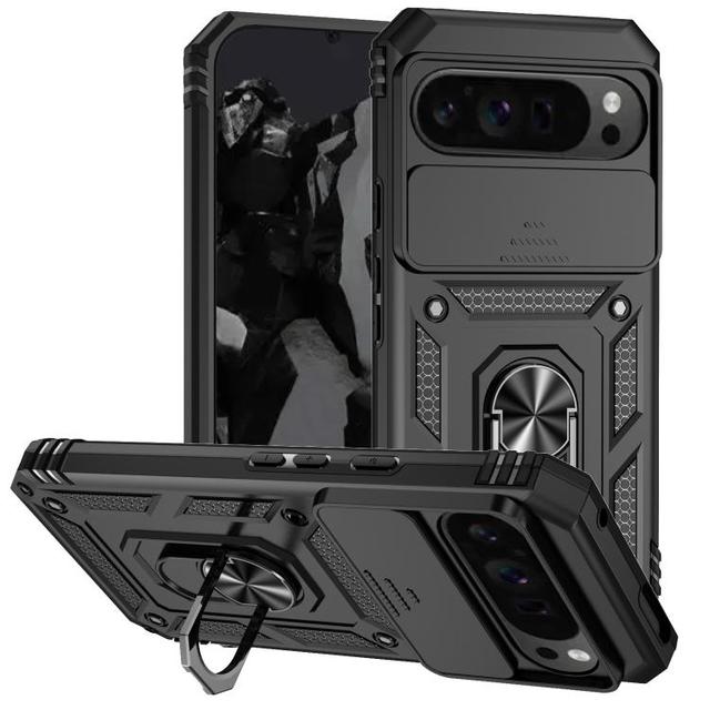 PC + TPU Mobile Phone Case for Google Pixel 10 10 Pro 10 Pro XL 9 9 Pro XL 8A 7A 8 7 Sliding Camshield Holder Phone Case