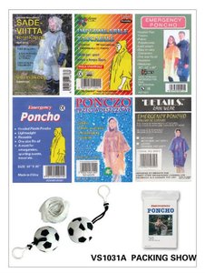 Capa de Chuva Leve Fashion de 0.015mm Poncho de Emergência Impermeável Descartável de PE Para Uso Único - Product Image 5